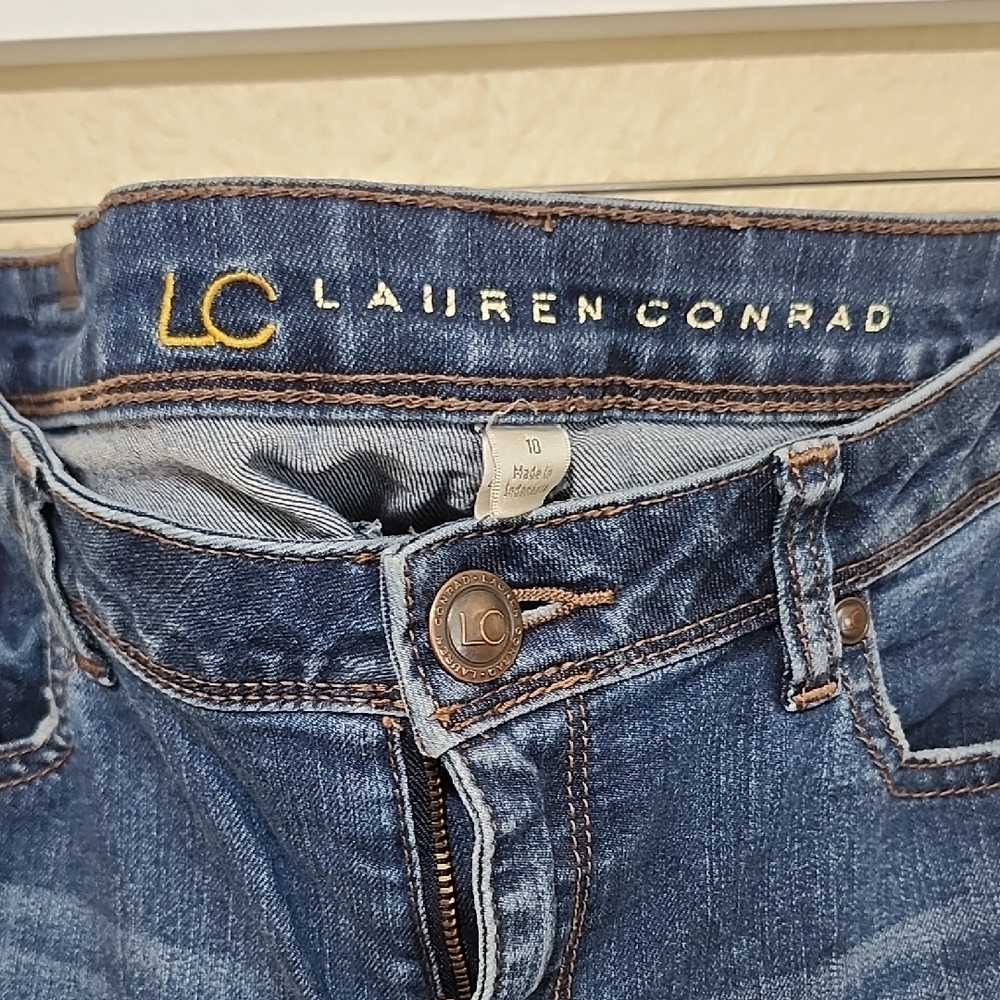 LC Lauren Conrad Blue Skinny Jeans Classic Fit - Picture 2 of 8